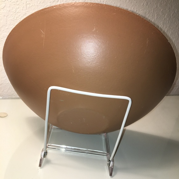 12" Painted Turkey Bowl With Stand - Picture 4 of 8